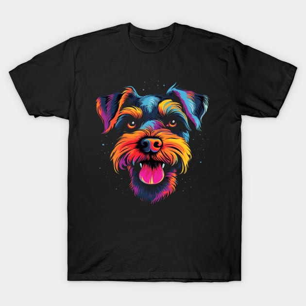 Miniature Schnauzer Smiling T-Shirt by JH Mart